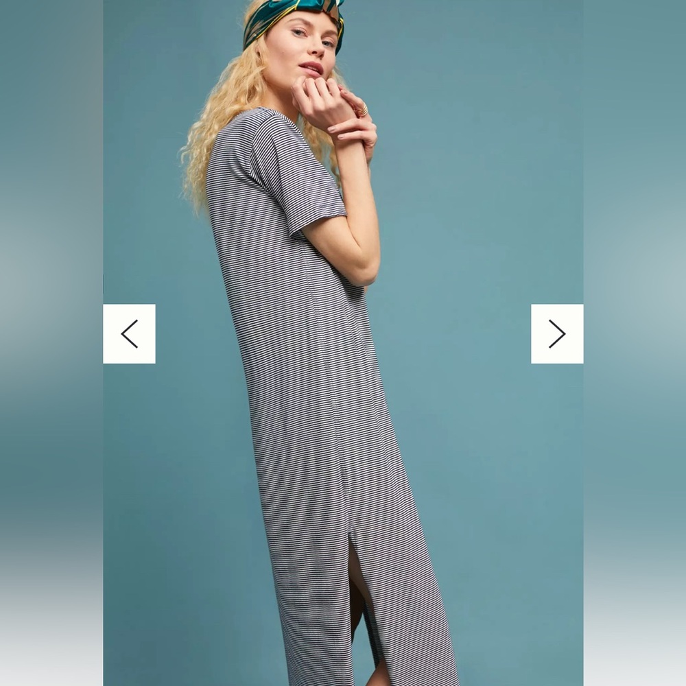 AMO Striped Maxi Dress